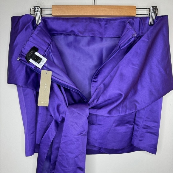 NWT J. Crew Purple Strapless Satin Top Size 14 - Picture 4 of 5